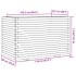 Jardinera de madera maciza de pino 110x60x72