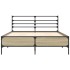 Estructura cama madera ingeniería metal roble Sonoma 120x200