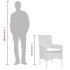 Set comedor jardín 5 pzas cojines ratán sintético vidrio