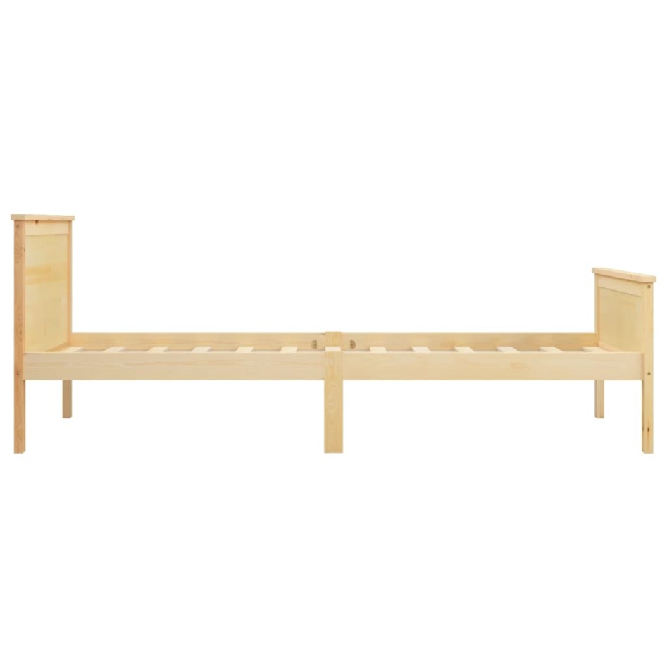 Estructura de cama madera maciza de pino 90x200