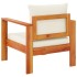 Sillón de jardín con cojines madera maciza de