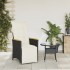 Sillón reclinable de jardín con cojines ratán sintético