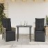 Sillones reclinable jardín y cojines 2 uds ratán sintético