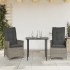 Sillones reclinable jardín y cojines 2 uds ratán sintético