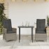 Sillones reclinable jardín y cojines 2 uds ratán sintético