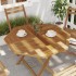 Tablero de mesa octogonal de madera maciza de teca 90x90x2,5
