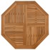 Tablero de mesa octogonal de madera maciza de teca 90x90x2,5