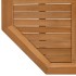 Tablero de mesa octogonal de madera maciza de teca 90x90x2,5