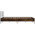 Estructura cama madera ingeniería metal roble ahumado
