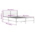 Estructura cama madera ingeniería metal roble ahumado