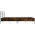 Estructura cama madera ingeniería metal roble ahumado