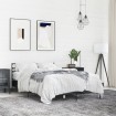 Estructura de cama madera de ingeniería y metal negro 120x190cm