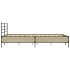 Estructura cama madera ingeniería metal roble Sonoma 140x190