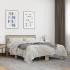 Estructura cama madera ingeniería metal roble Sonoma 120x200
