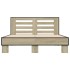 Estructura cama madera ingeniería metal roble Sonoma 120x200