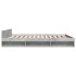 Cama con cajones madera ingeniería gris hormigón 200x200