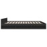 Estructura cama con cajones madera ingeniería negra 180x200