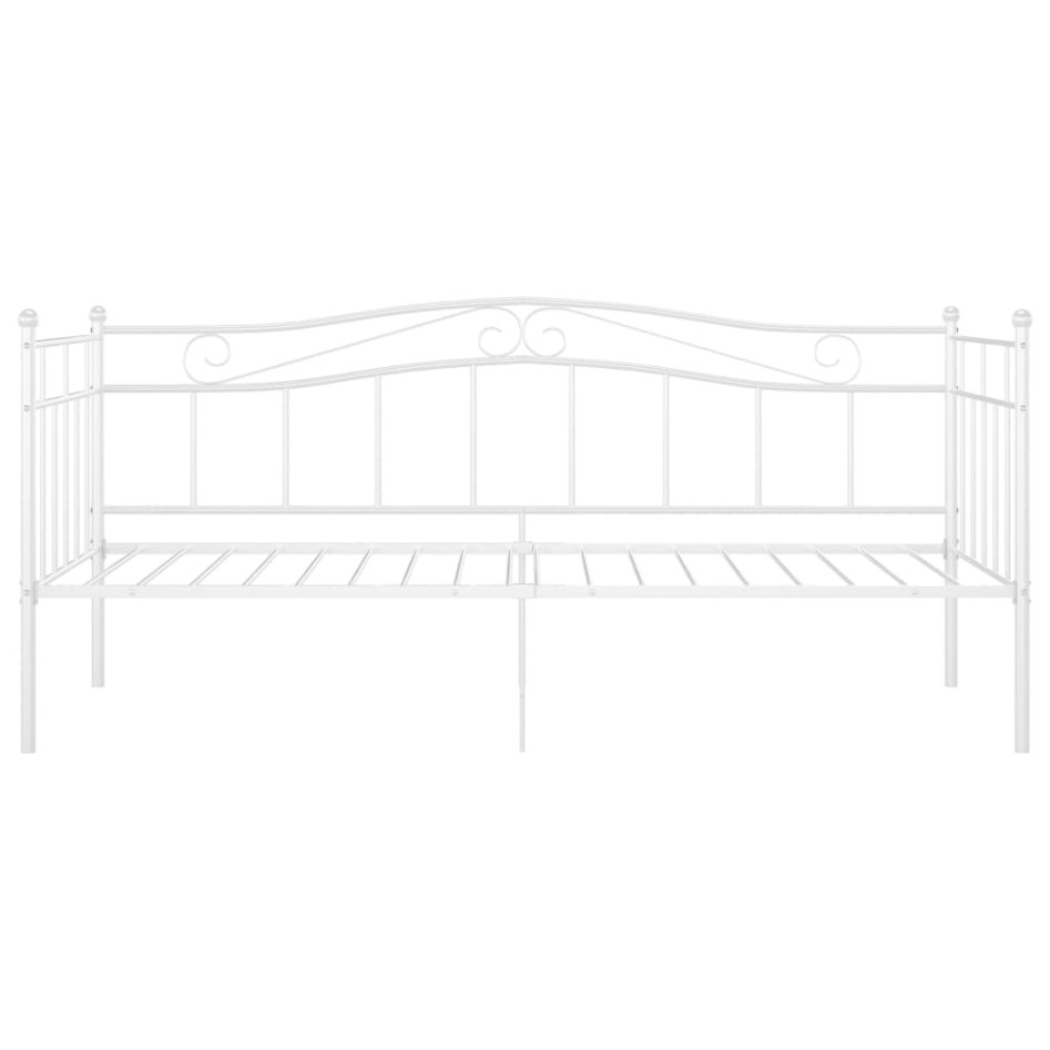 Estructura de sofá cama metal blanco 90x200