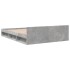 Cama con cajones madera ingeniería gris hormigón 160x200