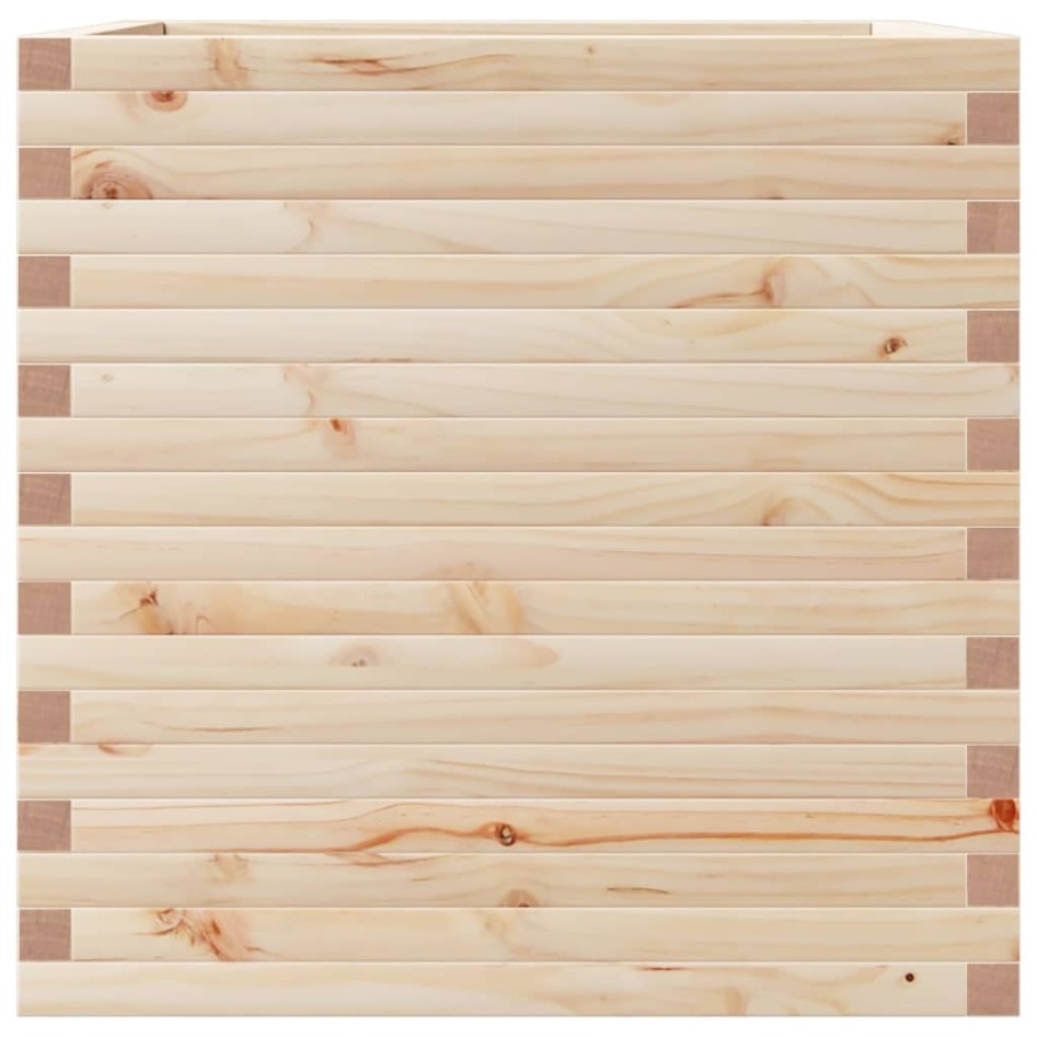 Jardinera de madera maciza de pino 70x70x68,5