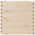 Jardinera de madera maciza de pino 70x70x68,5
