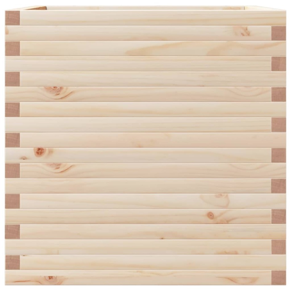 Jardinera de madera maciza de pino 70x70x68,5