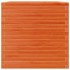 Jardinera de madera maciza de pino marrón cera 70x70x68,5