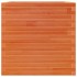 Jardinera de madera maciza de pino marrón cera 70x70x68,5