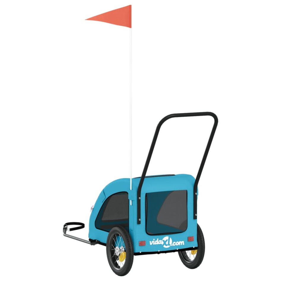 Remolque de bicicleta mascotas hierro tela Oxford