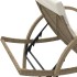 Tumbona con cojín ratán sintético beige 60x199x42