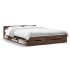Cama con cajones madera de ingeniería marrón roble 135x190