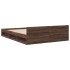 Cama con cajones madera de ingeniería marrón roble 135x190