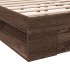 Cama con cajones madera de ingeniería marrón roble 135x190