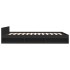 Cama con cajones madera de ingeniería negro 120x190