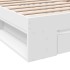 Cama con cajón madera de ingeniería blanca 75x190