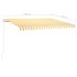 Toldo retráctil manual amarillo y blanco 450x300