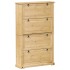Mueble zapatero Corona madera maciza de pino 99x32x163,5