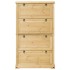 Mueble zapatero Corona madera maciza de pino 99x32x163,5