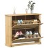 Mueble zapatero Corona madera maciza de pino 99x32x85
