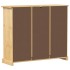 Mueble zapatero Corona madera maciza de pino 99x32x85
