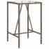 Mesa de bar de exterior ratán sintético gris 70x70x110