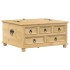 Caja de almacenaje Corona madera maciza de pino 90x78x45