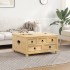Caja de almacenaje Corona madera maciza de pino 90x78x45
