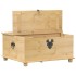 Caja de almacenaje Corona madera maciza de pino 90x78x45