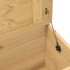 Caja de almacenaje Corona madera maciza de pino 90x78x45
