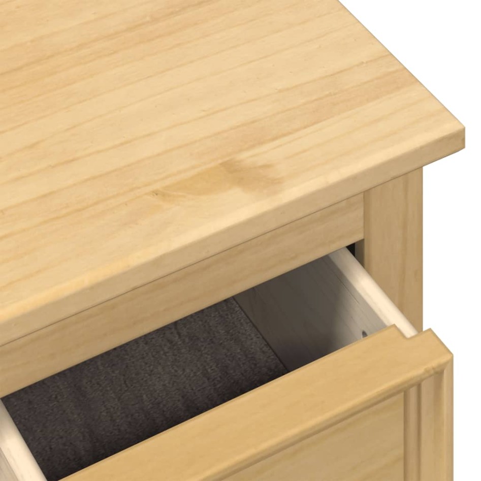 Caja de almacenaje Corona madera maciza de pino 90x78x45