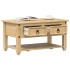 Mesa de centro cajones Corona madera maciza de pino 85x50x45