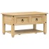 Mesa de centro cajones Corona madera maciza de pino 85x50x45