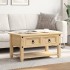 Mesa de centro cajones Corona madera maciza de pino 85x50x45