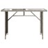 Set comedor jardín y cojines 2 pzas ratán sintético gris